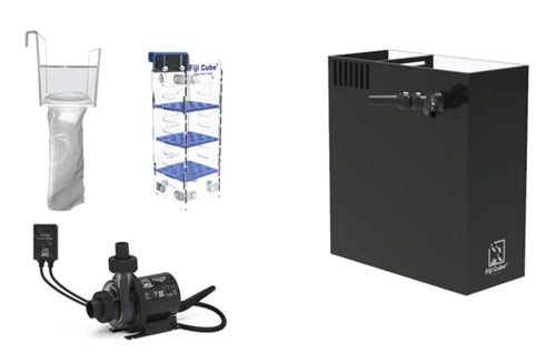Fiji Cube 20 Gallon Breeder PRO AIO DIY Kit (w/ DC Pump & Media Basket)