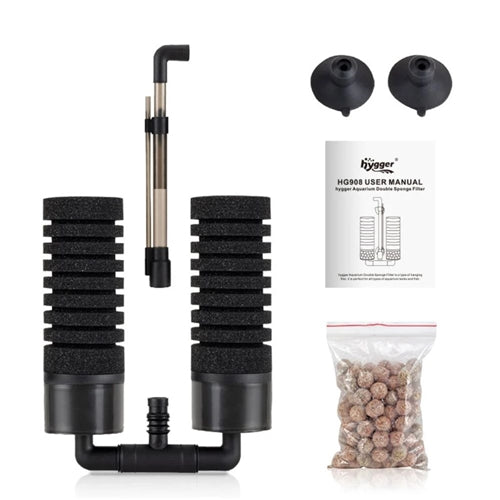Hygger Aquarium Biochemical Double Sponge Filter, Medium