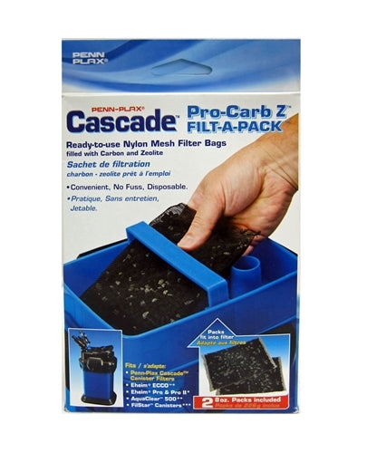 Penn-Plax Cascade Canister Filter Replacement Pro-Carb+Z 2-Pack (CCF235)