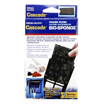 Penn-Plax Cascade 150 & 200 Power Filter Replacement Bio-Sponge (CPF310)