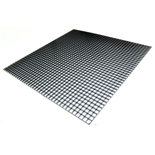 Egg Crate, Black Styrene, 23.5" x 23.5"