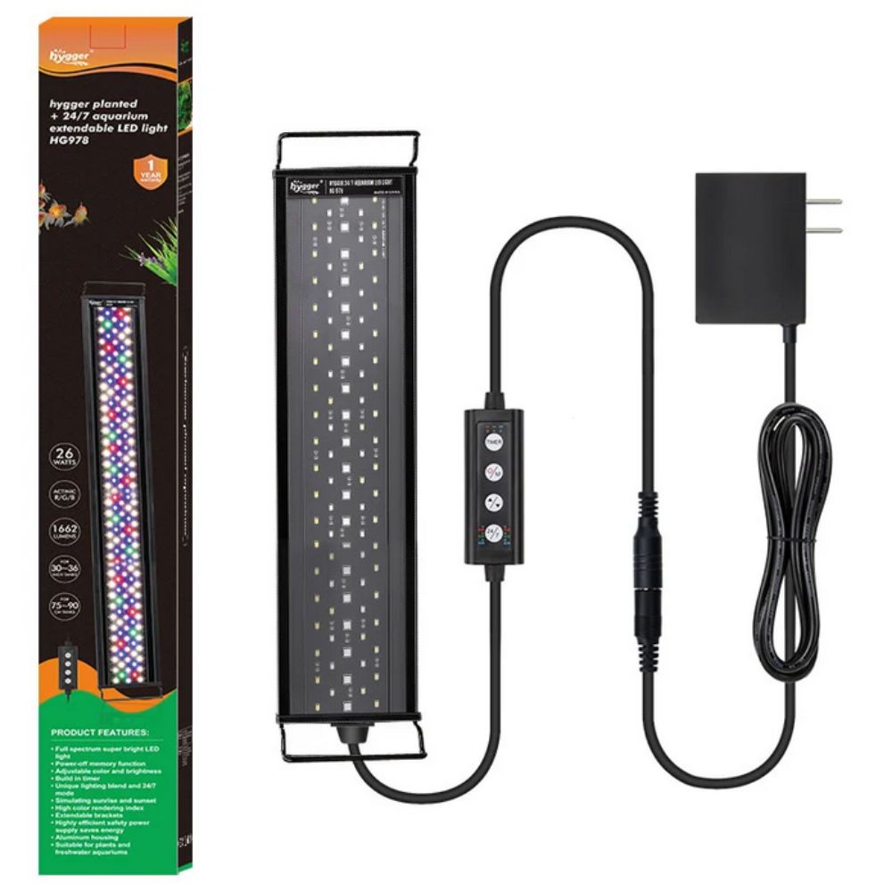 Hygger Nature LED Fish Tank Lights 22W 24-30"