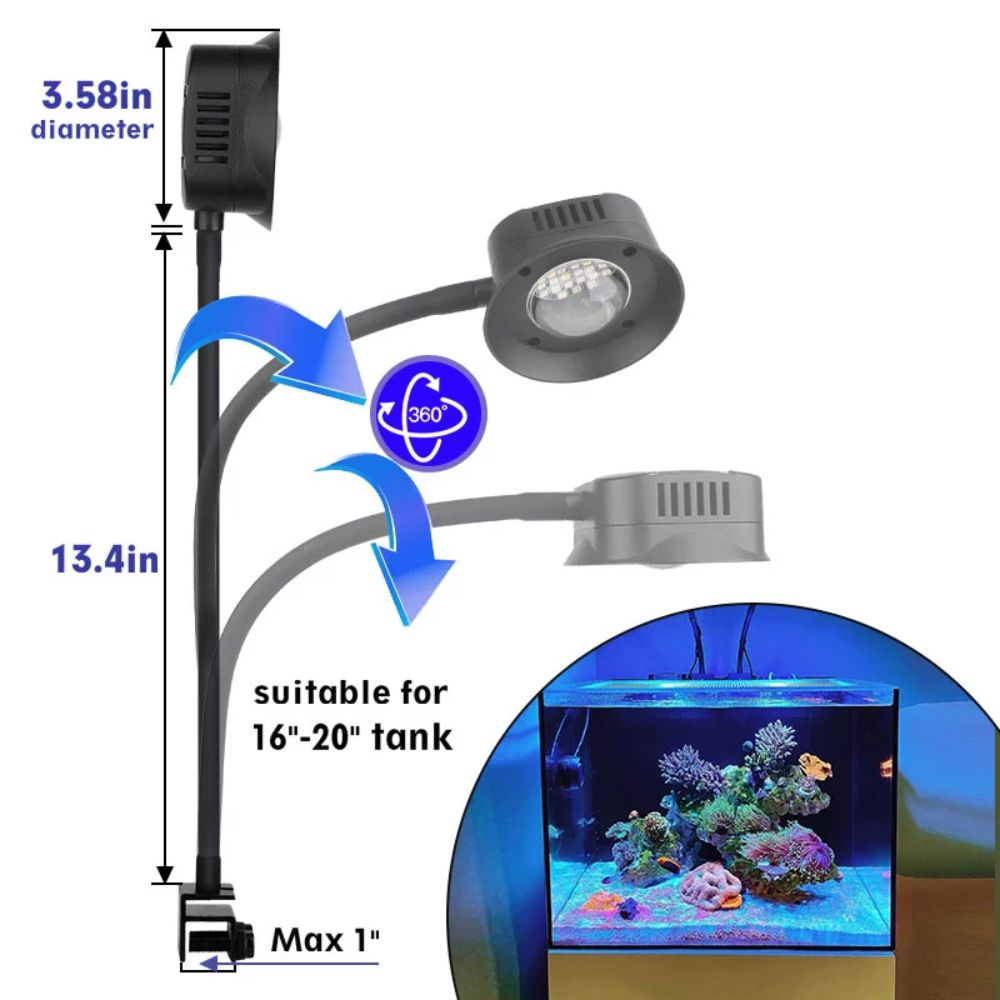 Hygger Eyeball Aluminum Alloy Reef Light 36W