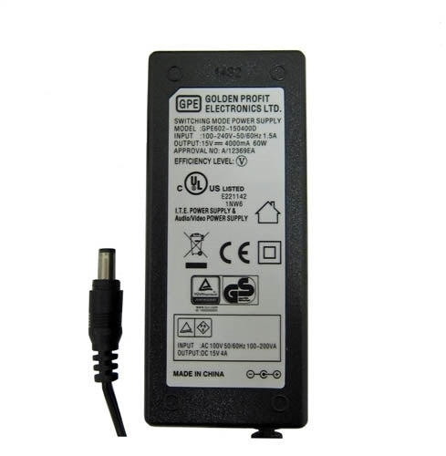 Lifegard Aquatics LED Light Replacement Power Adapter Type 4 (Model GPE908-150600D)
