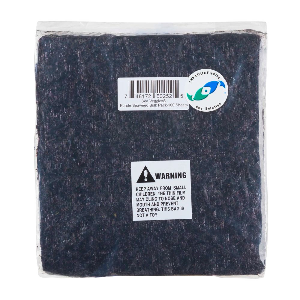 Julian Sprung's Sea Veggies, Purple Seaweed Sheet Bulk Pack, 300 grams