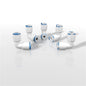 AquaticLife Press 1/4" x 1/4" Elbow w/2 Blue Clips (5 pack)