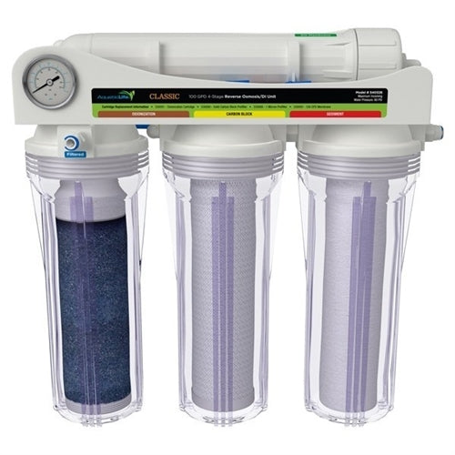 AquaticLife Classic 100 GPD, 4 Stage Reverse Osmosis/DI Unit