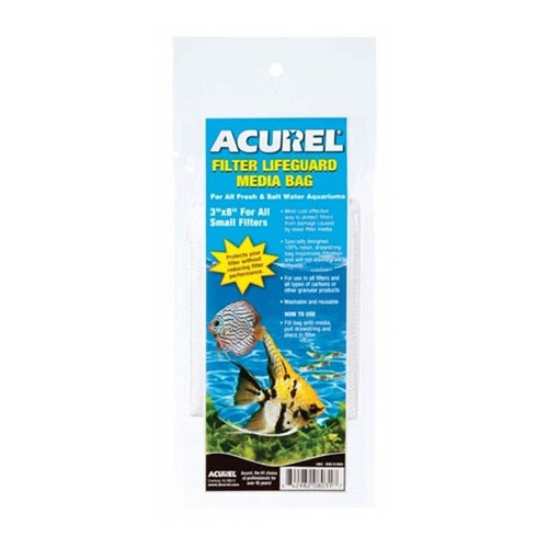 Acurel Filter Lifeguard Media Bag, 3" x 8"