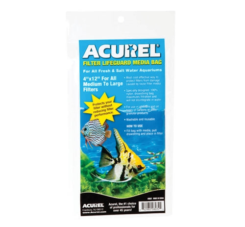 Acurel Filter Lifeguard Media Bag, 4" x 12"