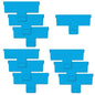 Continuum Aquatics AquaBlade-P Acrylic Safe Replacement Plastic Blade, 10-Pack