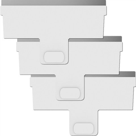 Continuum Aquatics AquaBlade-M Replacement Stainless Steel Blade, 3-Pack