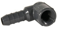 Schedule 40 PVC Elbow Insert Adapters 1" FPT x 1" Hose Barb