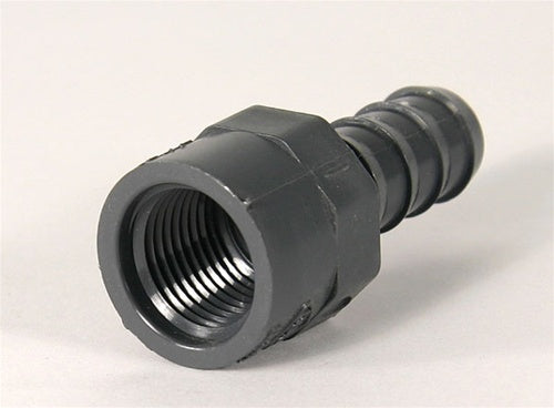 Schedule 40 PVC Straight Insert Adapters 1/2" FPT x 5/8" Hose Barb