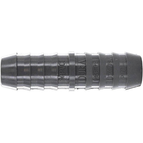 Schedule 40 PVC 3/4" Hose Barb X 3/4" Hose Barb Insert Coupling