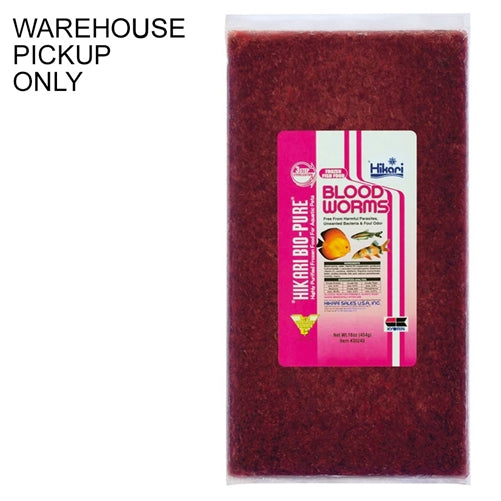Hikari USA Blood Worm Frozen Fish Food, 16 oz (WAREHOUSE PICKUP ONLY)