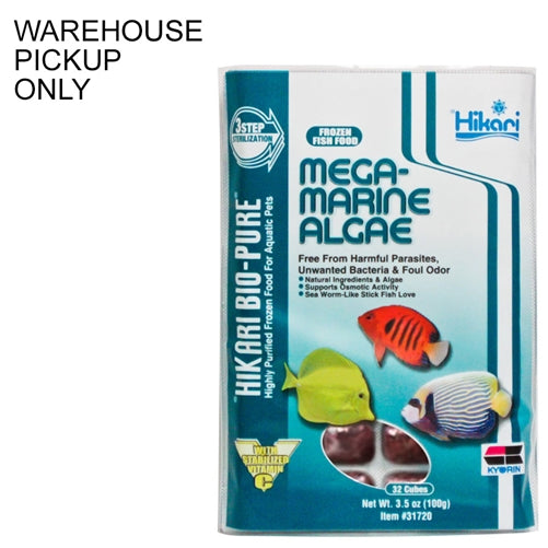Hikari USA Mega-Marine Algae Frozen Fish Food, 3.5 oz (WAREHOUSE PICKUP ONLY)