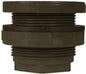 Inland Seas PVC Bulkhead Tank Adapter, 1" Slip x Slip, Schedule 80, Gray