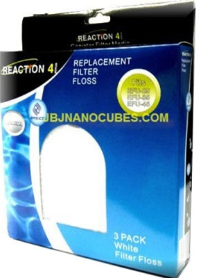 JBJ EFU Reaction Canister Filter Replacement Filter Floss, 3-Pack