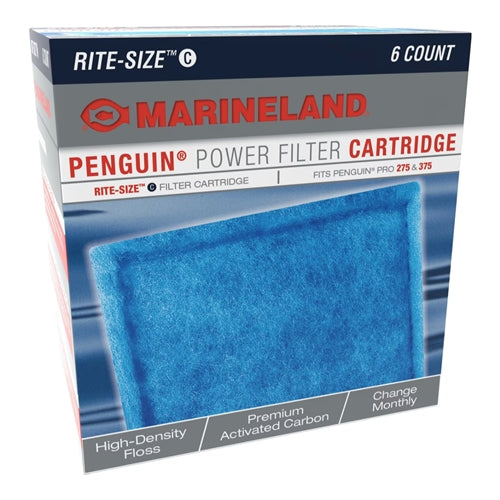 Marineland Penguin Rite-Size C Bio-Wheel 200, 275, 350 & 375 Replacement Filter Cartridge (6-Pack)