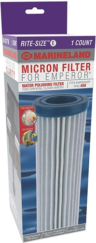 Marineland Emperor Pro 450 Filter Water Polishing Micron Filter, Rite Size E (AQ-78306)
