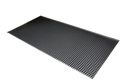 Egg Crate, Black Styrene, 23.5" x 47.5", 3/8" Thick, 9/16" ID squares (Case of 15)