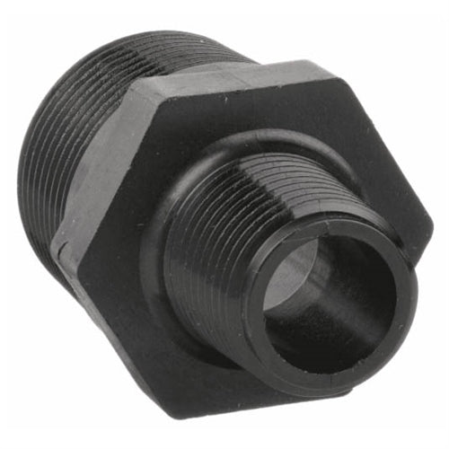 Reducing Nipple 1" x 3/4" Polypropylene, black
