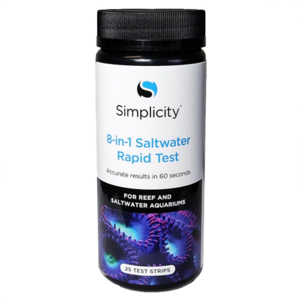 Simplicity 8-in-1 Saltwater Rapid Test, 25 Test Strips