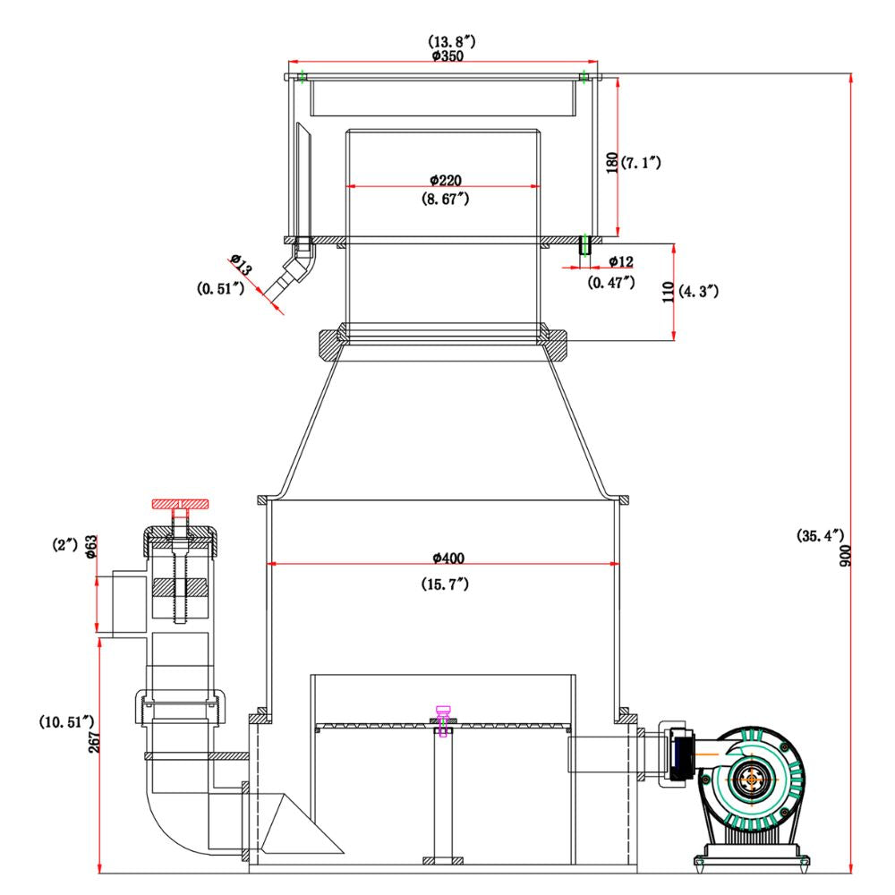 Super Reef Octopus Light Commercial Protein Skimmer (SRO-8000EXT) NO FREE FREIGHT