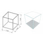 Lifegard Aquatics 2 Gallon Nano Cube Rimless Low Iron Ultra Clear Aquarium NO FREE FREIGHT