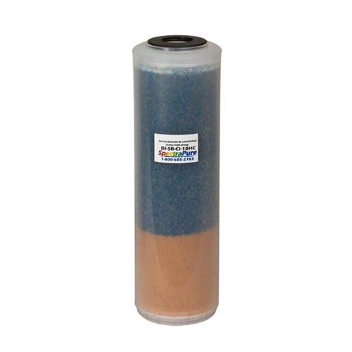 SpectraPure SilicaBuster Color-Indicating High-Capacity Shell 10" SuperDI Cartridge, Model DI-SB-CI-10HC