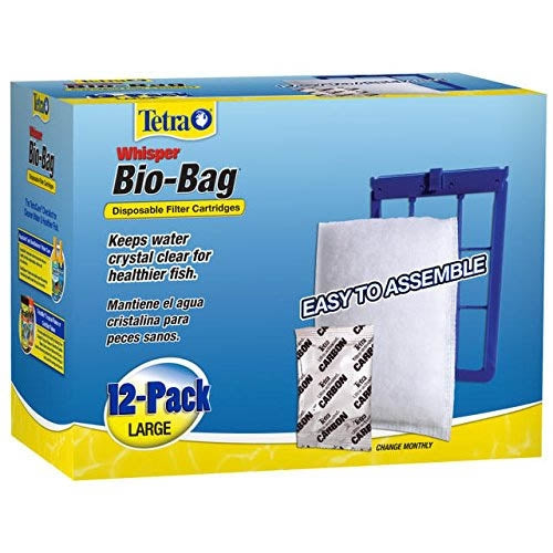Tetra Whisper Bio-Bag Disposable Filter Cartridge, Large (12 Pack)