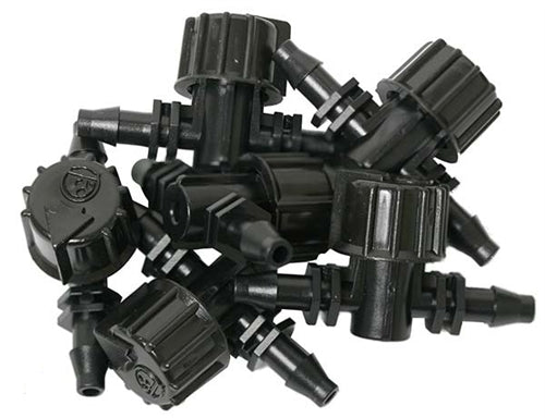 Two Little Fishies Airline Hose Micro Ball Valves, Barb x Barb, 6-Pack