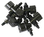 Two Little Fishies Airline Hose Micro Ball Valves, Thread x Thread, 6-Pack